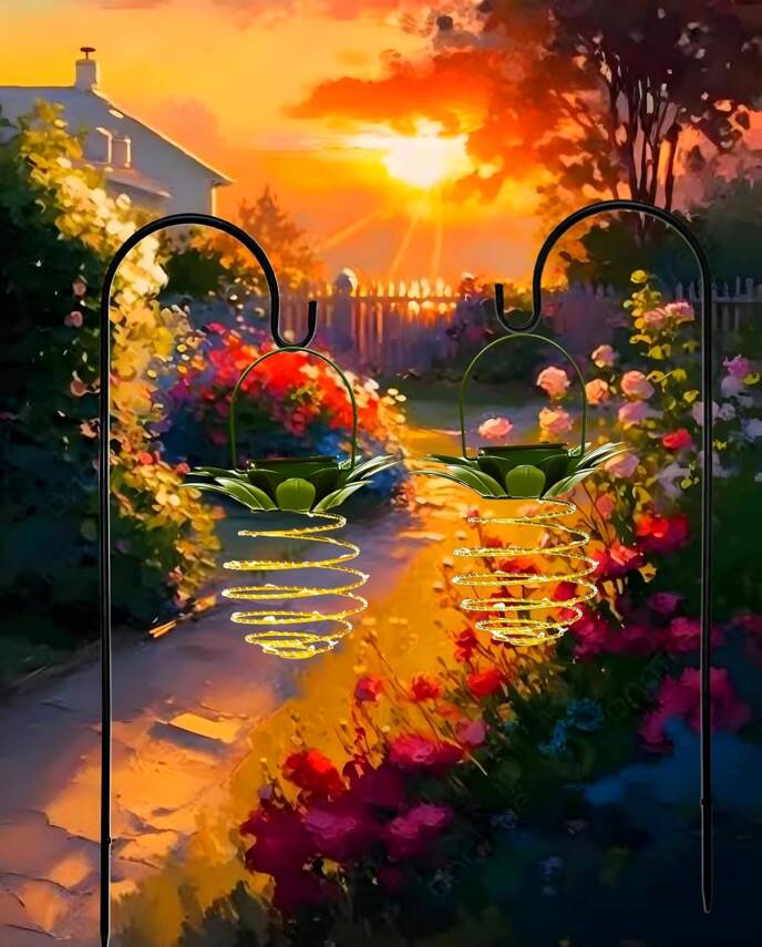 Kyrotech Solar Güneş Enerjili Led Işık Asılabilir Fener Süs Bahçe Veranda Balkon Dekorasyon Lambası 1.15 Metre - 3