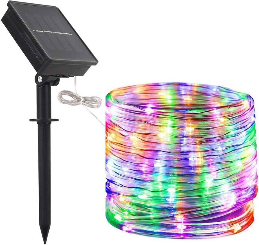 Kyrotech Solar Güneş Enerjili RGB 100 Led, 12 Metre,8 Modlu, Peri Led Bahçe, Veranda, Avlu, Balkon, Havuz Kenarı, Düğün, Parti, Peyzaj Aydınlatma Su Geçirmez Lamba - 1