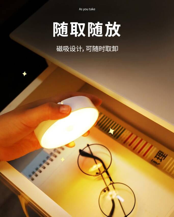 Kyrotech Usb Şarjlı Hareket Sensörlü Otomatik 8 Led Aydınlatma Işık Mıknatıslı Koridor, Banyo, Dolap, Merdiven, Gece Lambası, Mutfak, Balkon Dekorasyonu, Amber Renk 4000K Günışığı Delme Gerektirmez - 12