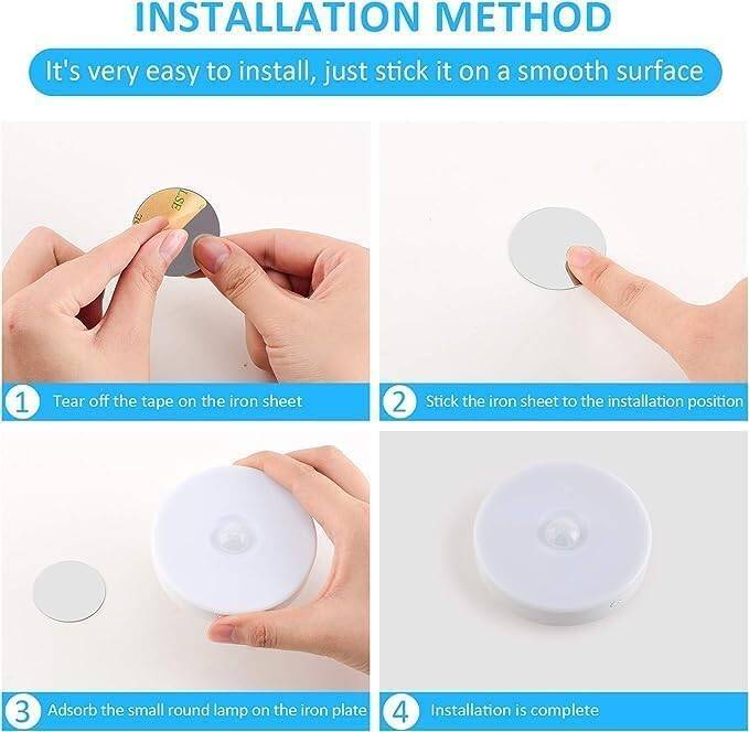 Kyrotech Usb Şarjlı Hareket Sensörlü Otomatik 8 Led Aydınlatma Işık Mıknatıslı Koridor, Banyo, Dolap, Merdiven, Gece Lambası, Mutfak, Balkon Dekorasyonu, Amber Renk 4000K Günışığı Delme Gerektirmez - 26