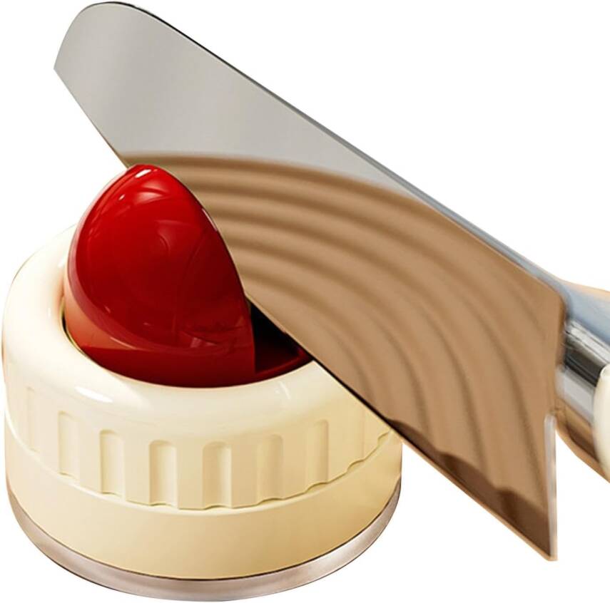 Kyrotech Vantuzlu Bıçak Bileyici | Yapışkanlı Kaymaz Tabanlı Pratik Bileme Aparatı | Mutfak, Şef, Meyve, Ekmek Bıçağı ve Makas İçin Hızlı ve Etkili Bileyici - 1