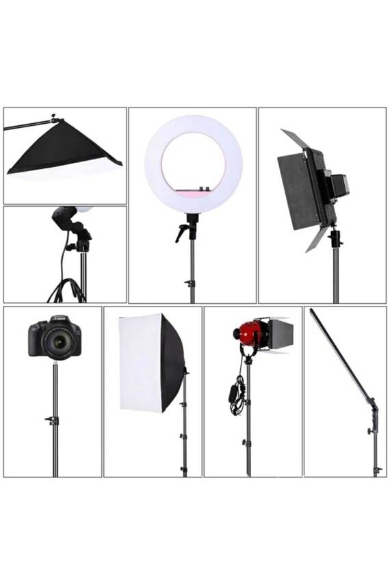 Tripod 2 Metre Ateş Ölçer Tripod Kamera Tripod ışık Ayağı Tripod Monopod - 3